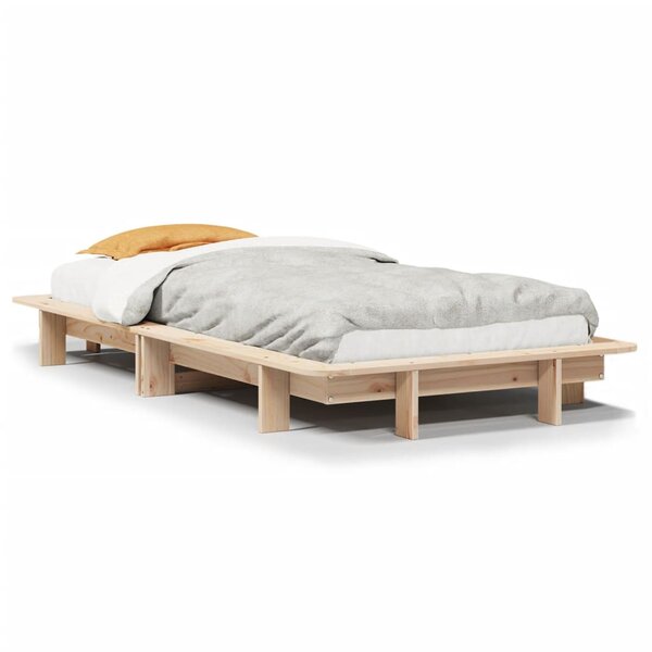 vidaXL Cadre de lit sans matelas 90x190 cm bois de pin massif