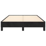 vidaXL Cadre de lit noir 120x190 cm velours
