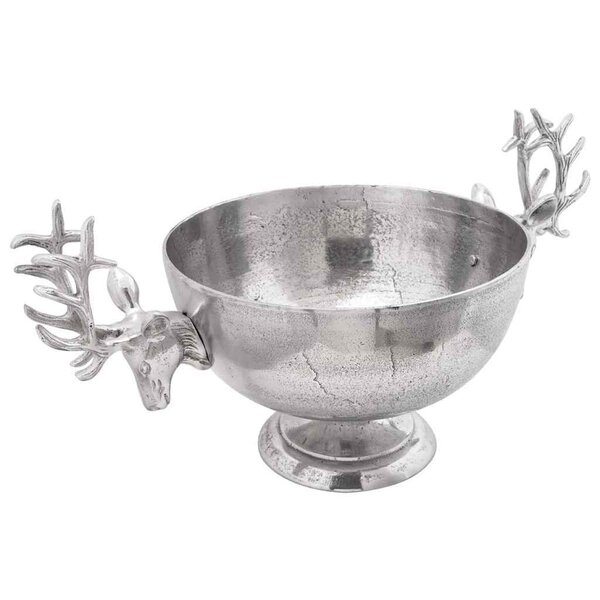vidaXL Tasse Argent 62 x 35 x 33 cm Aluminium