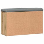 vidaXL Banc à chaussures chêne artisanal 82x32x50 cm bois d'ingénierie