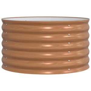 vidaXL Lit surélevé Marron 80 x 80 x 44 cm Acier