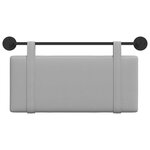 vidaXL Tête de lit suspendue Gris nuage Tissu