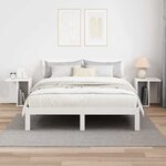 vidaXL Table d'appoint 2 Pièces Blanc 37 x 32 x 40 cm Bois d'ingénierie