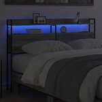 vidaXL Tête de lit de rangement Sonoma gris 150 cm Bois d'ingénierie