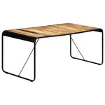 vidaXL Table de salle à manger 180x90x76 cm Bois de manguier brut