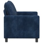 vidaXL Canapé Bleu marine 126 x 81 x 87 5 cm Polyester