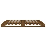 vidaXL Lit de palette sans matelas marron miel 120x200 cm bois massif