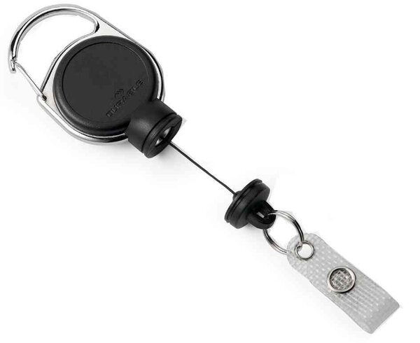 Enrouleur EXTRA STRONG pour Porte-badge et Clé Noir DURABLE