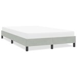 vidaXL Cadre de lit sans matelas gris clair 120x210 cm velours