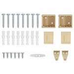 vidaXL Store Vénitien Réglable Marron clair avec motif 213 x 60 cm PVC