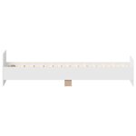 vidaXL Cadre de lit sans matelas blanc 90x190 cm bois d'ingénierie