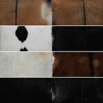 vidaXL Banc cuir de chèvre Teck