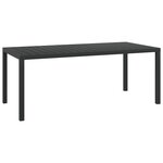 vidaXL Ensemble à manger de jardin coussins 7Pièces Résine tressée Gris