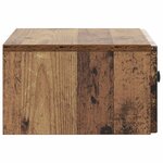 vidaXL Cabinet de chevet mural Bois ancien 49 x 34 5 x 20 cm
