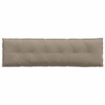 vidaXL Coussin de Dos Taupe 180 x 50 cm Tissu en microfibre