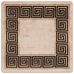 vidaXL Coureur de Tapis MARSA Noir 100 x 100 cm Polyester et PVC