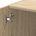 vidaXL Armoire de rangement mince chêne sonoma 30x42 5x225 cm