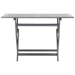 vidaXL Ensemble à manger de jardin 7 Pièces Bois d'acacia massif Gris