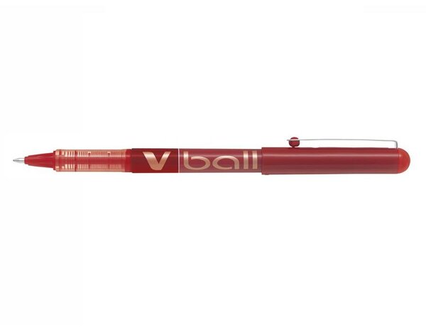 Stylo Roller Encre Liquide V-BALL 10 Pointe Large Rouge PILOT