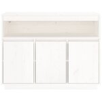 vidaXL Buffet Blanc 104 5x34x80 cm Bois massif de pin