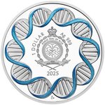 Pièce de monnaie en Argent 1 Dollar g 31.1 (1 oz) Millésime 2025 Human Body LUNGS