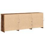 vidaXL Buffet avec lumières LED Bois ancien 181 5x37x67 cm Bois recyclé