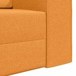 vidaXL Canapé-lit Jaune foncé 245 x 78 x 77 cm tissu