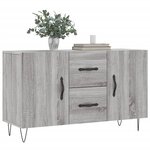 vidaXL Buffet sonoma gris 100x36x60 cm bois d'ingénierie