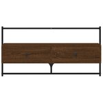 vidaXL Meuble TV mural chêne marron 100 5x30x51 cm bois d'ingénierie