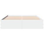 vidaXL Cadre de lit sans matelas blanc 150x200 cm