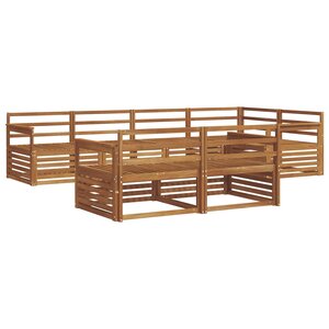 vidaXL Ensemble de canapés d'extérieur 7 pc Naturel