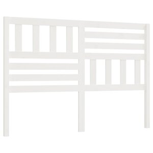 vidaXL Tête de lit Blanc 156x4x100 cm Bois massif de pin