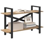 vidaXL Étagère Chêne artisanal 100 x 33 5 x 64 cm Bois d'ingénierie