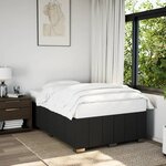 vidaXL Cadre de lit sans matelas noir 120x200 cm tissu