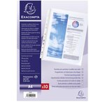 Sachet de 10 pochettes à soufflet sans rabat 20x100e A4 EXACOMPTA