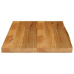 vidaXL Dessus de table à bord vivant 90x60x2 5 cm bois massif manguier