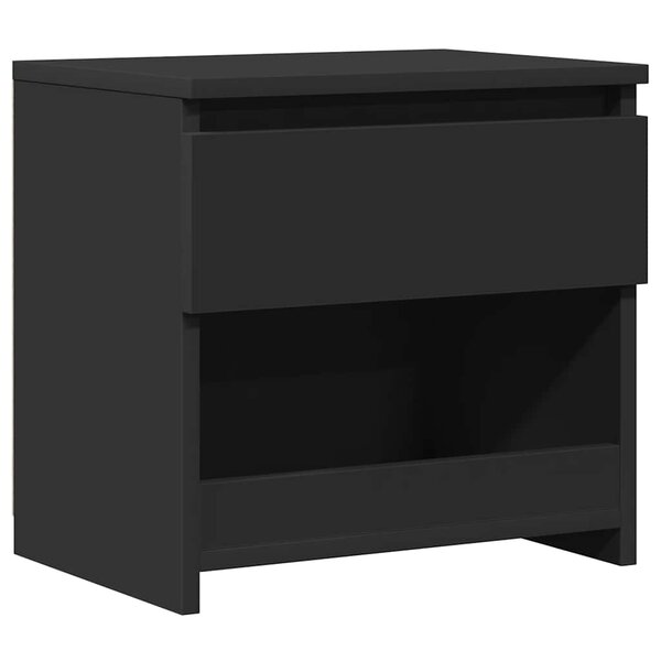 vidaXL Table de chevet Noir 40x30x39 cm Aggloméré
