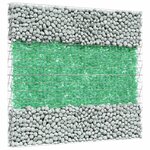 vidaXL Pierres de Jardin Vert clair 12 cm Verre