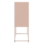 vidaXL Buffet haut rose 68 5x38 5x107 cm acier