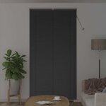 vidaXL Store de Fenêtre avec des rideaux Noir Aluminium