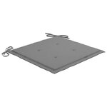 vidaXL Chaises pliables de jardin avec coussins lot de 8 Teck solide