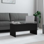 vidaXL Table basse noir 102x50 5x46 5 cm bois d'ingénierie