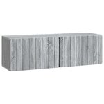 vidaXL Meuble TV mural Sonoma gris 98 x 31 x 30 cm Bois d'ingénierie