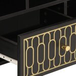 vidaXL Meuble TV 100x33x46 cm bois massif de manguier