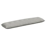 vidaXL Coussin de Dos Gris clair 200 x 50 cm Tissu en microfibre