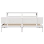vidaXL Cadre de lit et tête de lit blanc 180x200 cm bois de pin massif