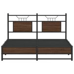 vidaXL Cadre de lit sans matelas chêne marron 150x200 cm