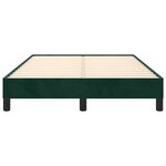 vidaXL Cadre de lit sans matelas vert foncé 120x200 cm velours