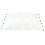 vidaXL Serre avec cadre en acier blanc 16 m² 4x4x2 m
