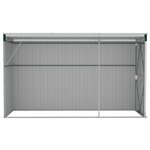vidaXL Abri de jardin mural Vert 118x288x178 cm Acier galvanisé